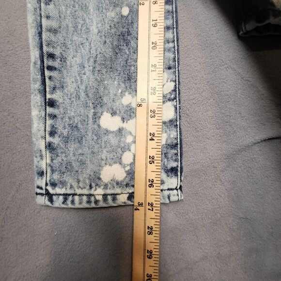 Trestle Supply California Republic Jeans Girls 12 Blue Slim Fit Moto Distressed - Picture 7 of 11